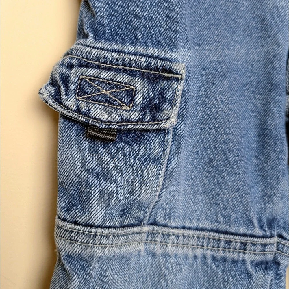 Vintage Gymboree‎ Cargo Lined Denim Carpenter Jeans Y2K Infant Size 12-18 Months